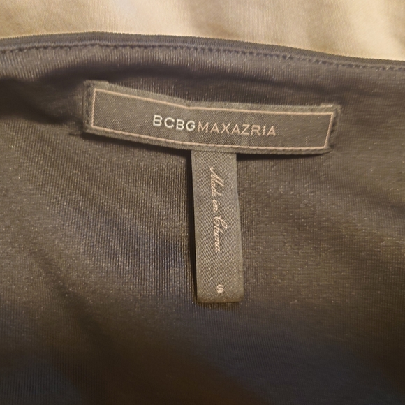 BCBGMaxAzria black, ruffled mini dress. Size small - Picture 3 of 3